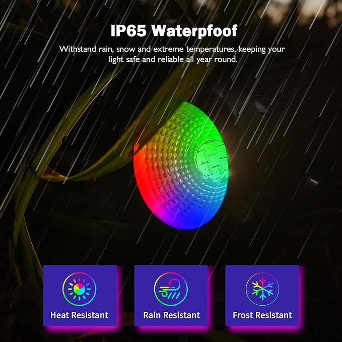 RGBW Low Voltage Landscape Lights, 10W 12/24V Color Changing Landscape Lighting - Image 4