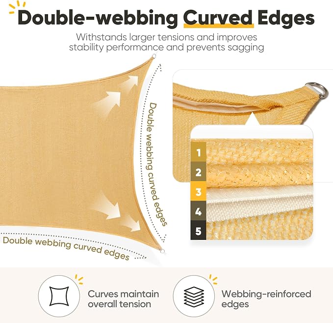 Quictent 20x26ft Sun Shade Sail - Image 7