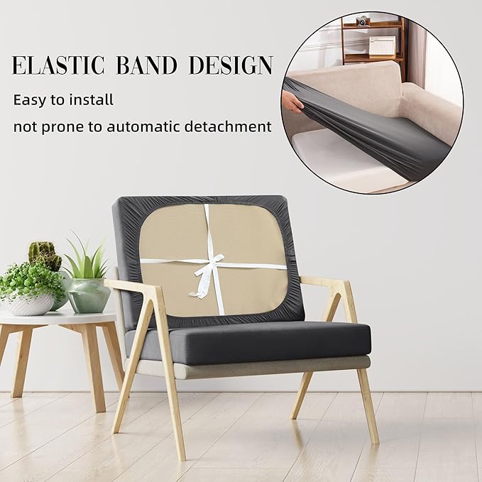 Sofa Covers for Patio Furniture, 14-Piece Stretch Cushion Set