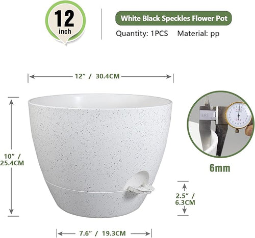 12 inch Large Self Watering Pots - Image 2