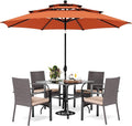 PHI VILLA 5 Pieces Outdoor Dining Set by PHIVILLAThepioneerofcomfortablehouseholdsupplies