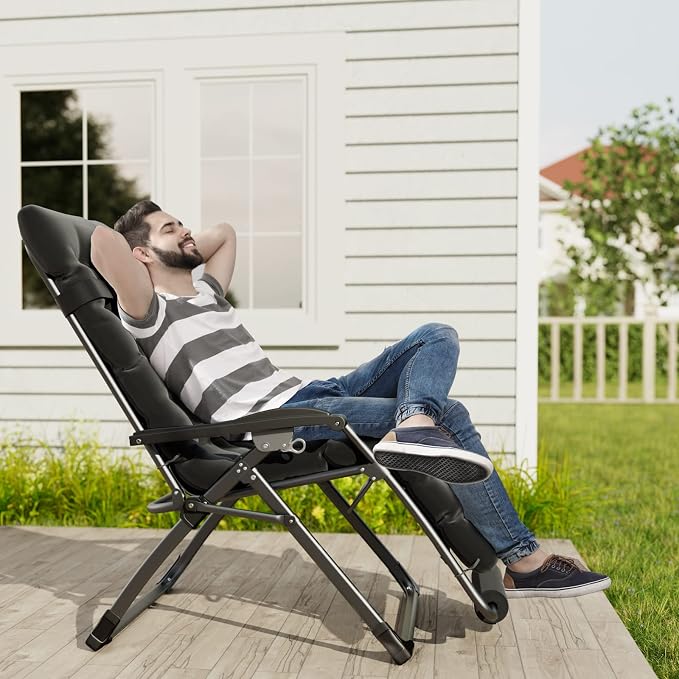 UDPATIO Oversized Zero Gravity Chair 29In XL Patio Reclining Chair - Image 7