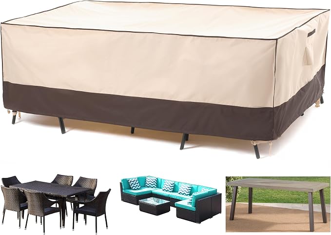 F&J Outdoors Heavy Duty Rip-stop Fabric Extra Large Anti-UV Waterproof Patio by FJOutdoors
