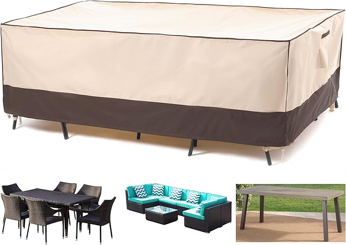 F&J Outdoors Patio Furniture Cover, Waterproof UV Resistant by FJOutdoors