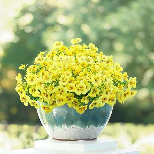 12 Bundles Artificial Pansy Flowers by Griine