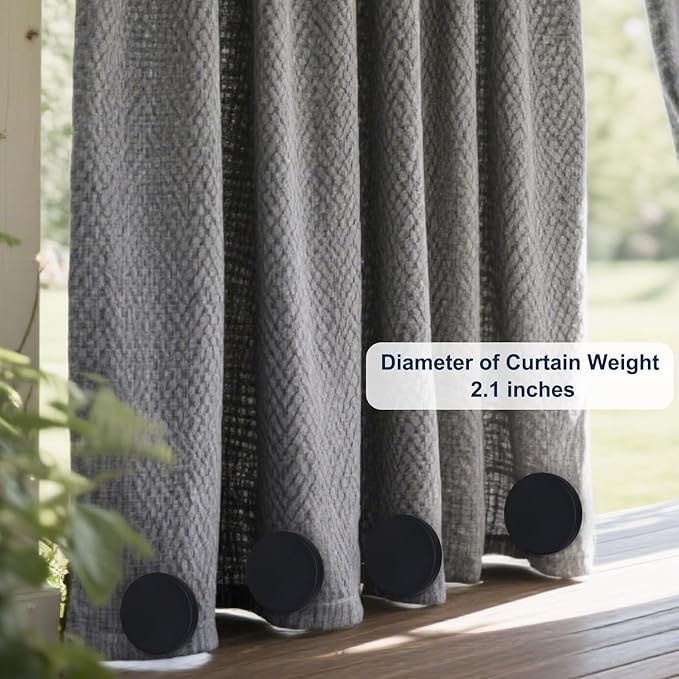 3LB Heavy Duty Outdoor Curtain Weights, Strong Magnetic Gazebo Curtain Weights - Image 5