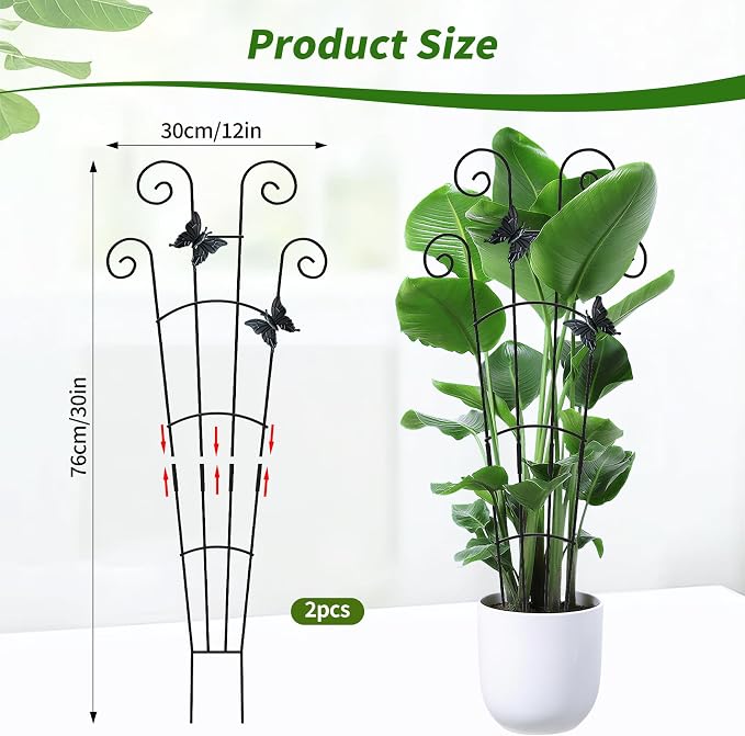 2 Pack 30 Inch Taller Plant Trellis - Image 3