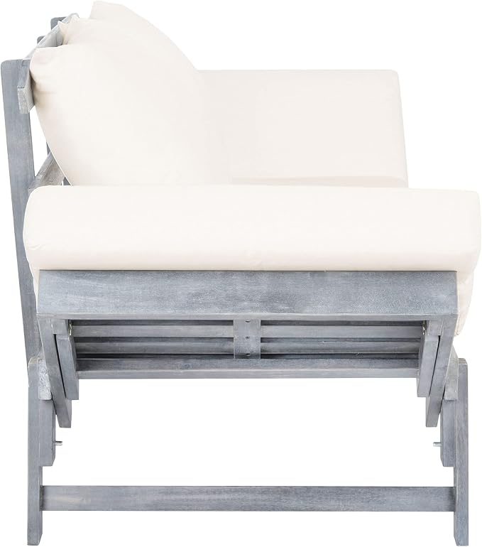 Safavieh PAT6745A Outdoor Collection Tandra Grey Modern Contemporary Daybed Day - Image 6