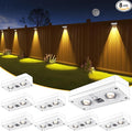 Solar Fence Lights 8 Pack, 50 Lumens Outdoor Fence Solar Lights by JOFIOS