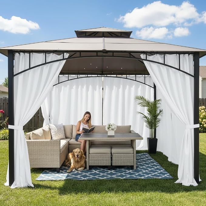HolidayIdeas Waterproof Patio Outdoor Curtains - Image 2