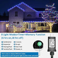 String Lights, 165ft 500 LED Outdoor Waterproof Blue