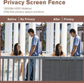 Garden Privacy Screen 3.3 x 30 ft Dark Gray HDPE Mesh Balcony Cover