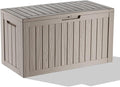 EasyUp 80 Gallon Resin Deck Box Storage Outdoor Waterproof Boxes Lockable UV by EASYUP