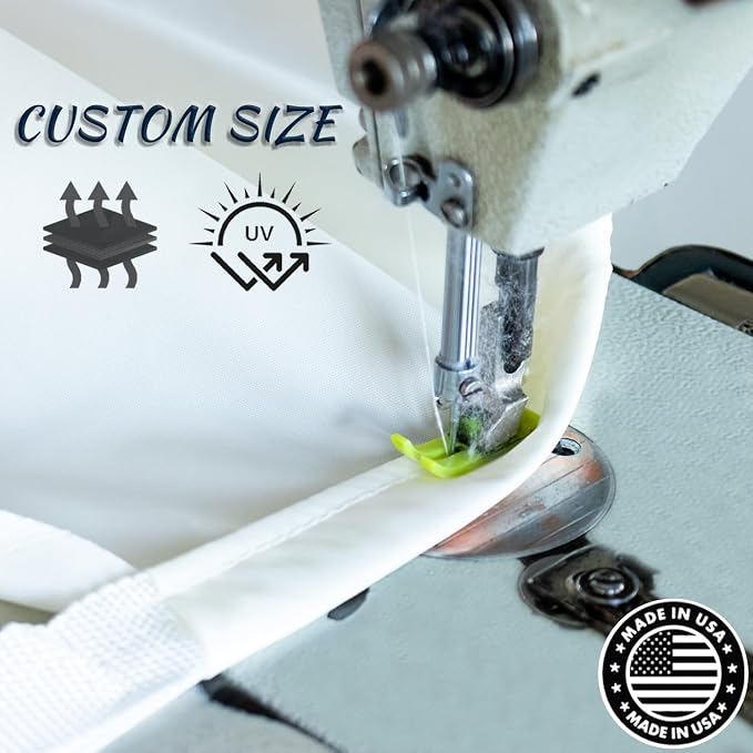 LOVE STORY Rectangle 10'x12' Waterproof Sun Shade Sail Canopy UV Block - Image 5