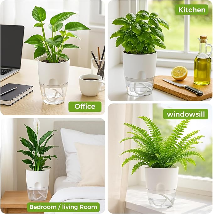 Planterhoma 12 Pack Self Watering Pots - Image 8