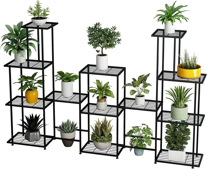 Twhep Tall Multi Tier Plant Stand, 13 Tiers Multifunctional Plant Stands by Twhep