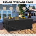 Furniture Set Covers, Black Waterproof 420D Oxford Patio Cover