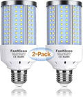 2-Pack 200W Equivalent LED Corn Light Bulb 3000 Lumen 6500K Cool White Daylight by FanNicoo