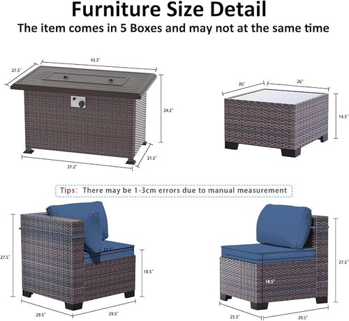 11 Pieces Patio Furniture Set - Image 2