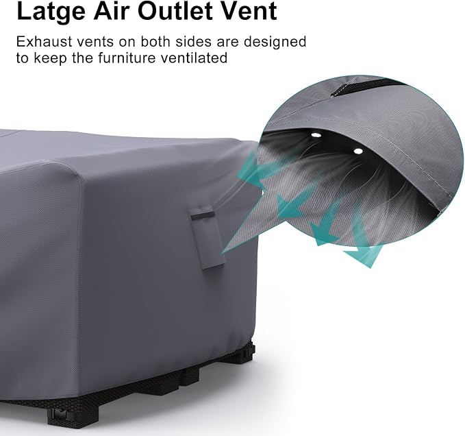 Patio Furniture Set Cover Waterproof, Heavy Duty 600D Funiture Covers - Image 3