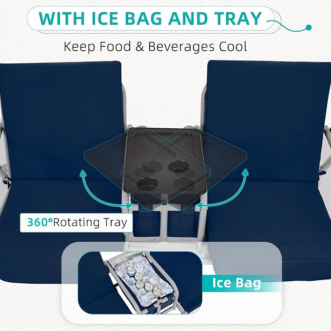 HOMREST 2 Seat Outdoor Porch Swing, Patio Swing - Image 6