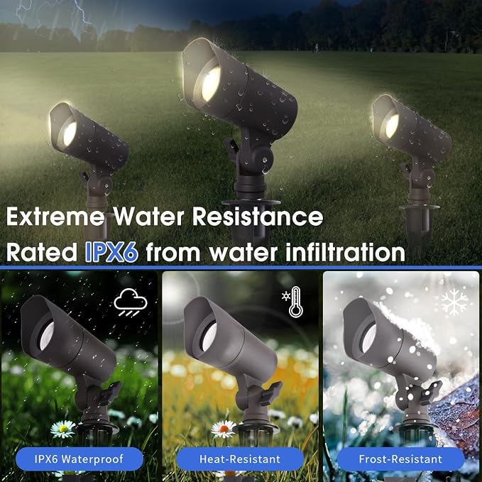 LED Landscape Lights with Connectors, 12V Low Voltage, Warm White 3000k - Image 6