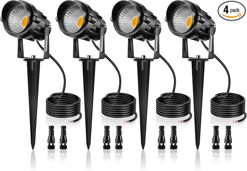 12W Low Voltage LED Landscape Lights - 12V Super Warm White Spotlight Landscape by LemonBest