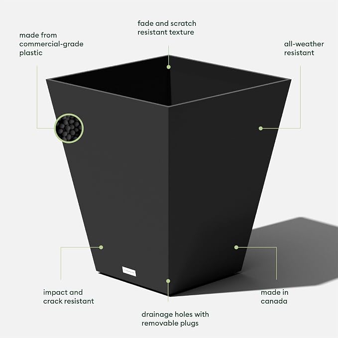 Veradek Pure Series Nobleton Plastic Planter - Image 3