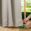 NICETOWN 2 Panels Weighted Outdoor Curtains by NICETOWN