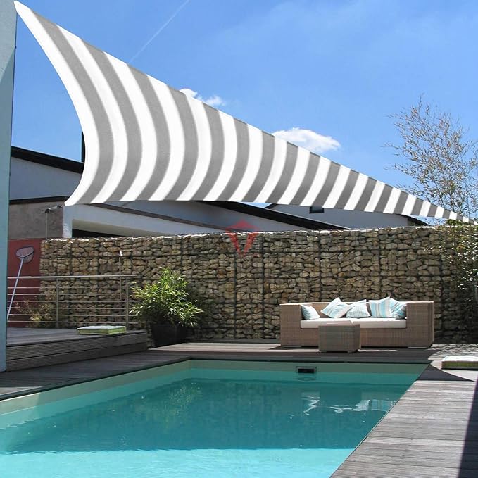 Patio Paradise 26' x 26' x 26' Sun Shade Sail Triangle Canopy Shade Cloth - Image 6