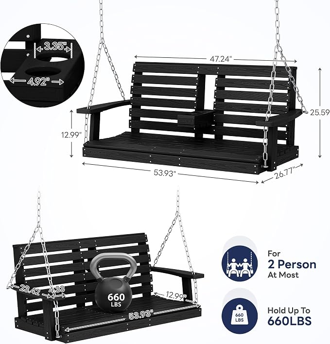KINGYES Outdoor Patio Swing Set - Image 3