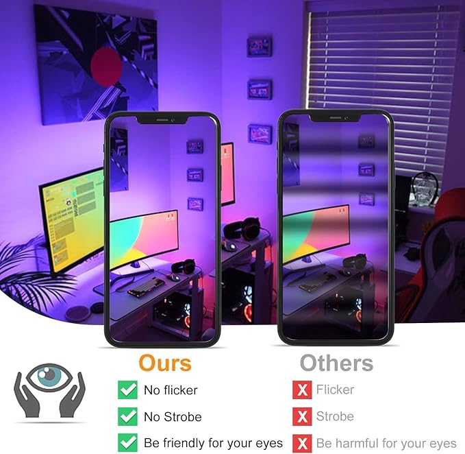 Flood Security Lights 4 Pack, 50W RGB Color Changing, IP66 Outdoor