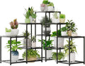 Bamworld Corner Plant Stand Indoor Metal Plant Shelf 5-Tier 11 Potted Flower by Bamworld
