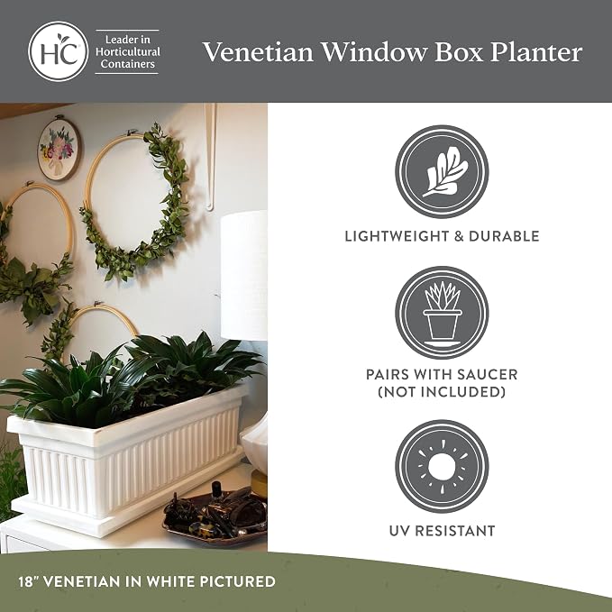 The HC Companies Venetian Window Planter Box w/Drain Plug - Image 5