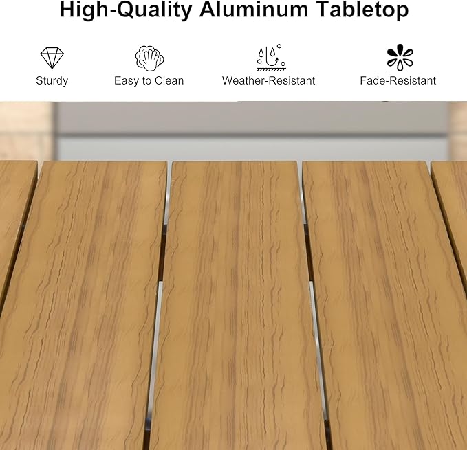 PURPLE LEAF 11 Pieces Patio Dining Set - Image 4