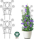 Stackable Plant Support Stakes, 2 Pack Metal Twig Plants Trellis by YHTPOUQE