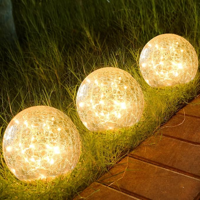 Outdoor Waterproof IP65 Solar Globe Lights, Led Solar Light Balls by Unknown