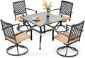 PHI VILLA 5 Pieces Outdoor Dining Set by PHIVILLAThepioneerofcomfortablehouseholdsupplies