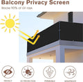 Garden Privacy Screen, Black HDPE Mesh, 3 x 29 ft, 90% Shade
