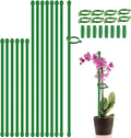 Plant Stakes 17inch &11inch SupKing Adjustable Length Plant Support Stake 16Pcs by SupKing
