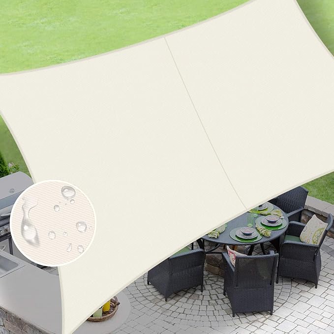 LOVE STORY Rectangle 4'x10' Waterproof Sun Shade Sail Canopy UV Block by LOVESTORY