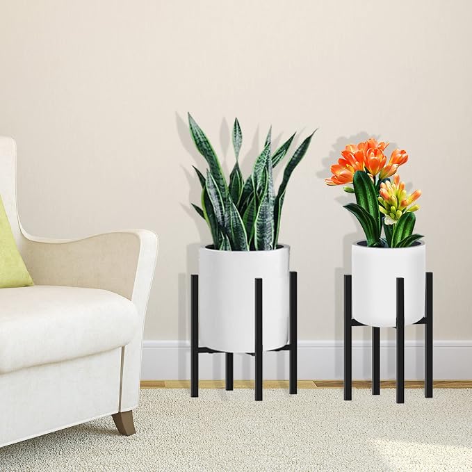 Heavy Plant Stand for 10"-16" Plant Pot Indoor Outdoor Corner, Adjustable Metal - Image 6