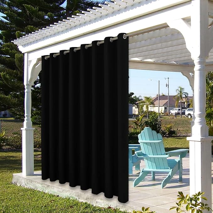 BONZER Outdoor Curtains for Patio Waterproof Thick Privacy Extra Wide Grommet - Image 7