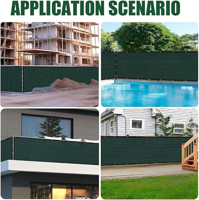 LITA 6' x 111' Garden Privacy Fence Screen Cover UV Protection - Image 7
