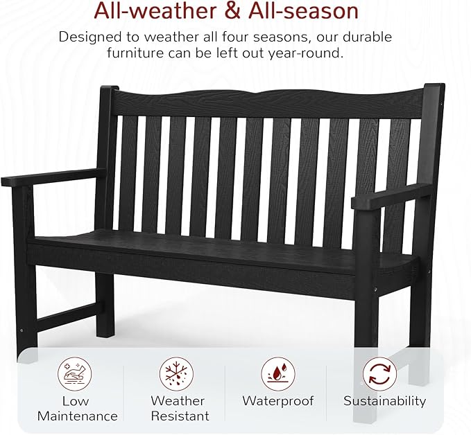 Stoog 4-Piece Patio Furniture Set, All-Weather Outdoor Dining Set, Include 1 - Image 2
