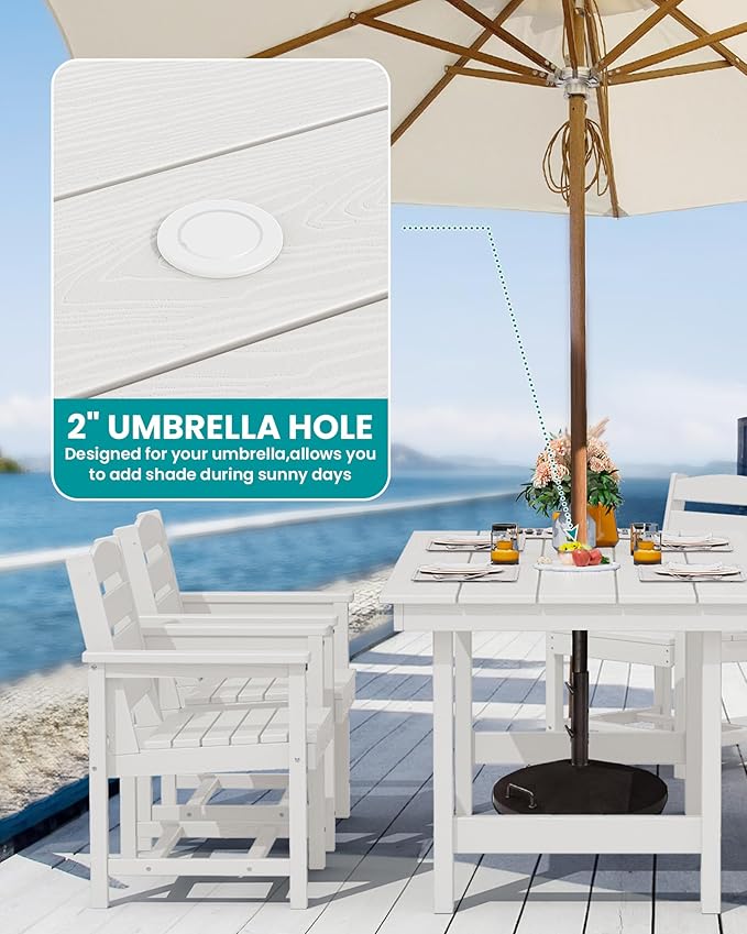 SERWALL HDPE Outdoor Dining Table - Image 2