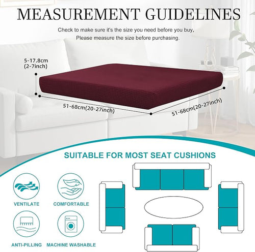 12Pcs Stretch Patio Cushion Covers, Outdoor Couch Covers Replacement, Outdoor - Image 2