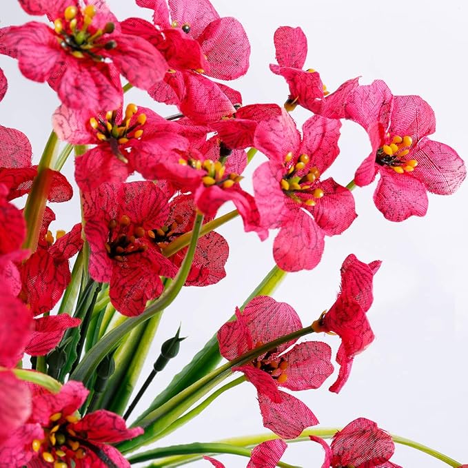 Artificial Plants Greenery, 30 Bundles, UV Resistant Outdoor Flowers