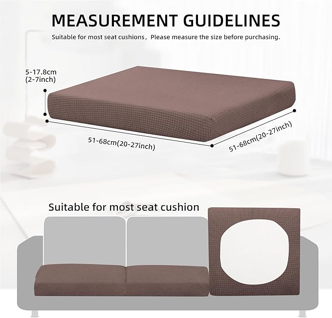 Sofa Cushion Covers, 12-Piece Stretch Set for Patio Furniture