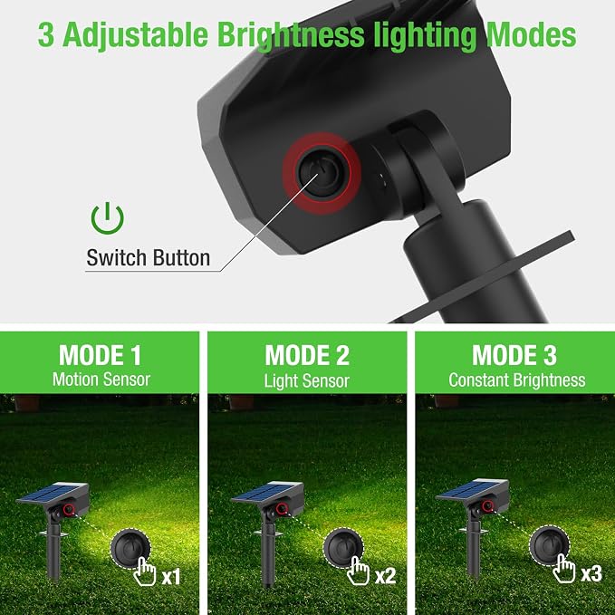 nipify Solar Lights Outdoor Waterproof, Motion Sensor Spot Lights- 4 Pack/56 - Image 3